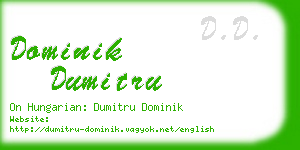 dominik dumitru business card